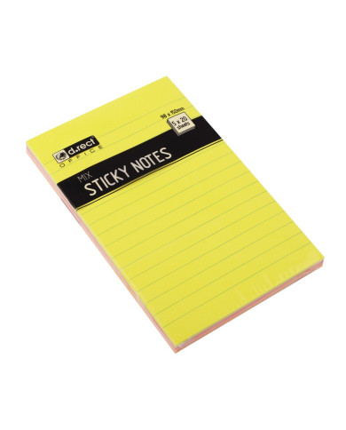 NOTES SAMOPRZYLEPNY D.RECT 98x150mm 100K NEON W LINIE