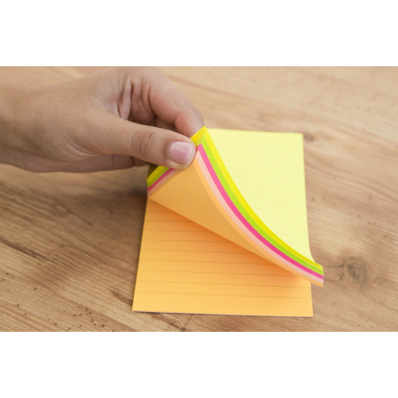 NOTES SAMOPRZYLEPNY D.RECT 98x150mm 100K NEON W LINIE