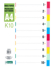 PRZEKŁADKI D.RECT KARTONOWE 1-10 K10