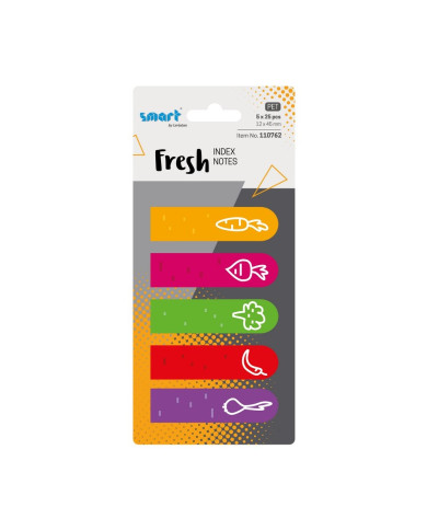 ZAKŁADKI INDEKSUJĄCE SMART PET FRESH 12x45mm 5x25szt WEGE