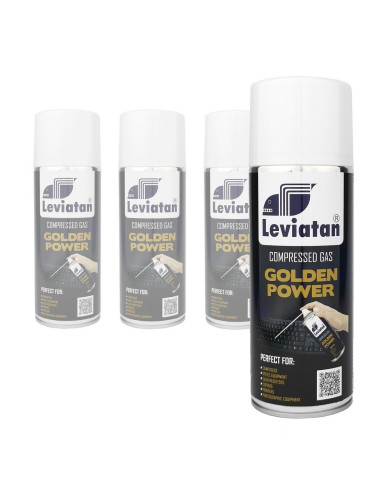 SPRĘŻONY GAZ LEVIATAN GOLDEN POWER 400ml SET 4SZT.