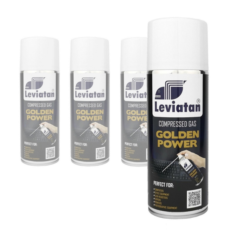 SPRĘŻONY GAZ LEVIATAN GOLDEN POWER 400ml SET 4SZT.