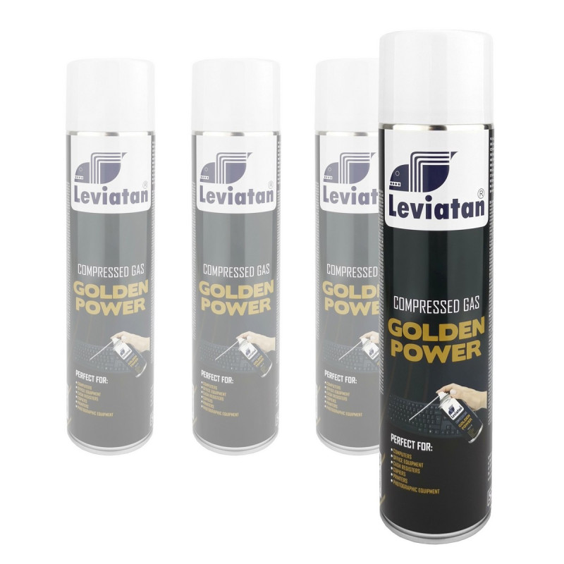 SPRĘŻONY GAZ LEVIATAN GOLDEN POWER 600ml SET 4SZT.