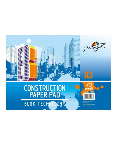 BLOK TECHNICZNY S'COOL A3 10K 160gsm