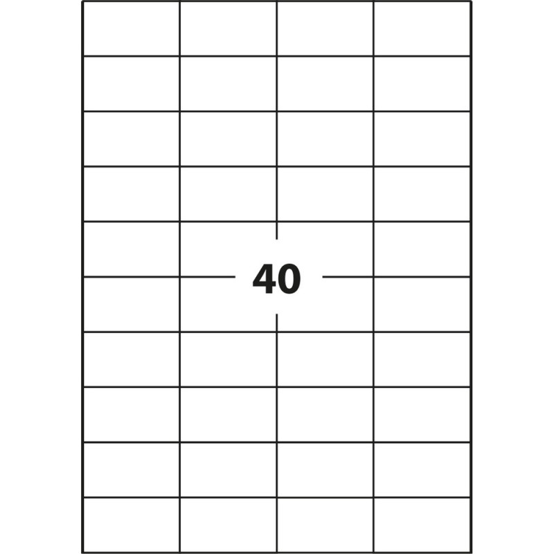 ETYKIETA SAMOPRZYLEPNA D.RECT A4 40szt 52.5x29.7 100ark