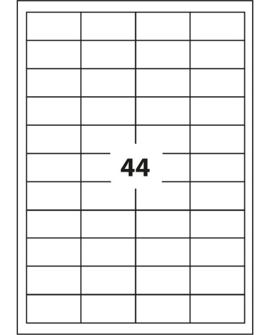 ETYKIETA SAMOPRZYLEPNA D.RECT A4 44szt 48.5x25.4 100ark