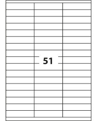 ETYKIETA SAMOPRZYLEPNA D.RECT A4 51szt 70x16.9 100ark