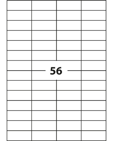 ETYKIETA SAMOPRZYLEPNA D.RECT A4 56szt 52.5x21.2 100ark