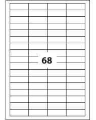 ETYKIETA SAMOPRZYLEPNA D.RECT A4 68szt 48.5x16.9 100ark